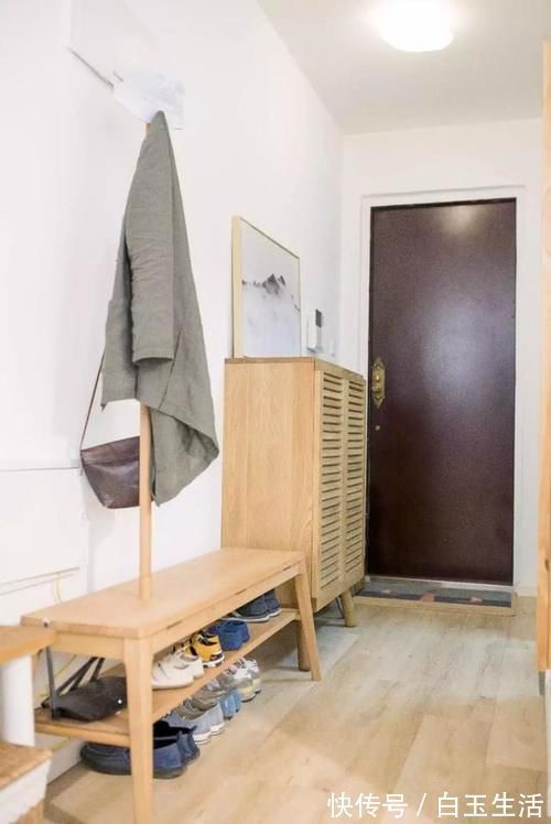 三口之|参观了她的90㎡新家,我被治愈了,入户日式风,幸福的三口之家