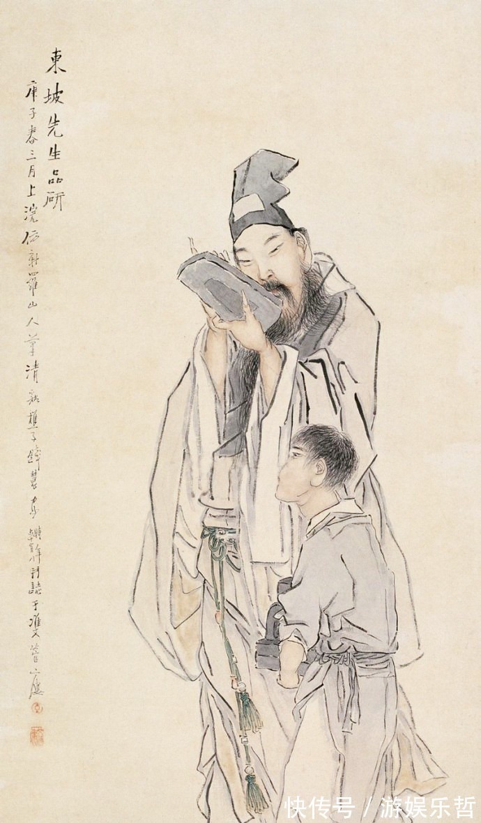 瓦儿$古画中出现智能手机,是穿越者的身影被画下来了吗