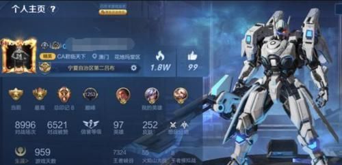 段位|个人主页喜欢放战士，会暴露你的段位，黄金亚瑟，星耀关羽，放他最少21星