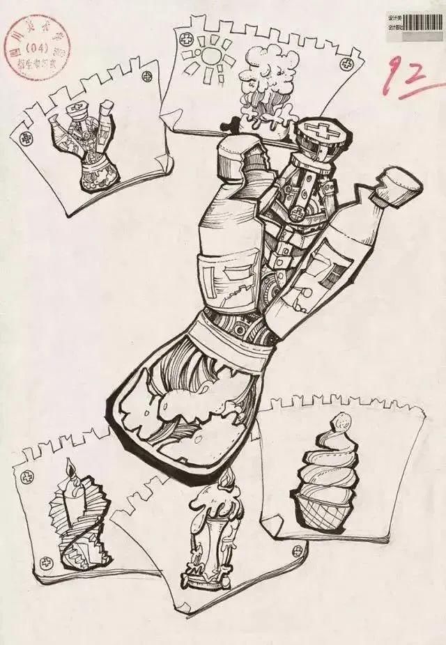 装饰画|考设计类院校必备的知识干货!(内附黑白装饰画高分卷)