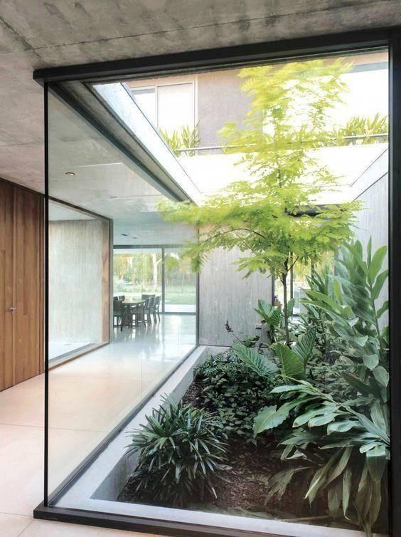 庭院|头一次见到户型不带院子,偏偏要在室内建庭院,没想到还这么漂亮