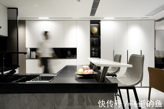 钢结构|127㎡客餐厨一体-洄游动线极简美家!