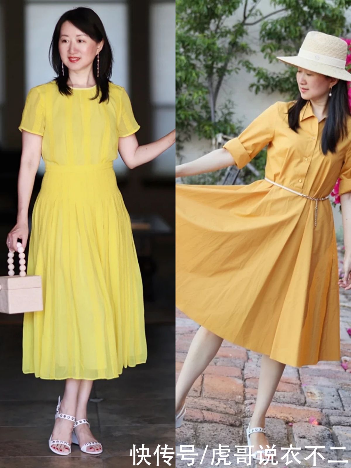凉鞋|这才是50岁女人该有的夏季打扮,“连衣裙+凉鞋”,优雅到骨子里