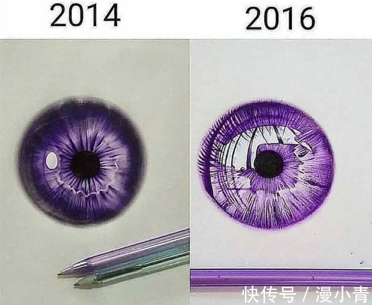 绘画#酷爱人物眼睛的画师,好几年只专心做一件事,那就是把眼睛画好