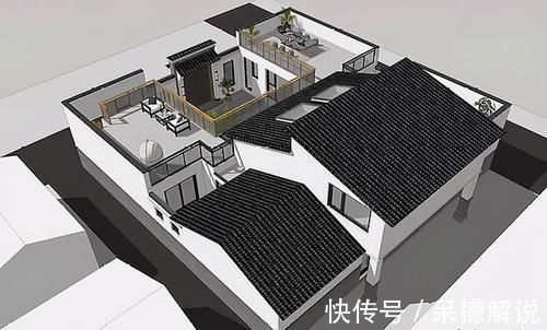 别墅|为了父母，他拆掉老宅，建造236㎡别墅，屋顶露台太美了