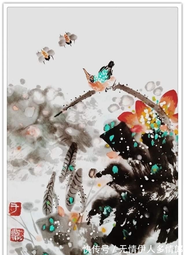 写意花鸟画@于秀波大写意国画 意境深邃 气韵灵动