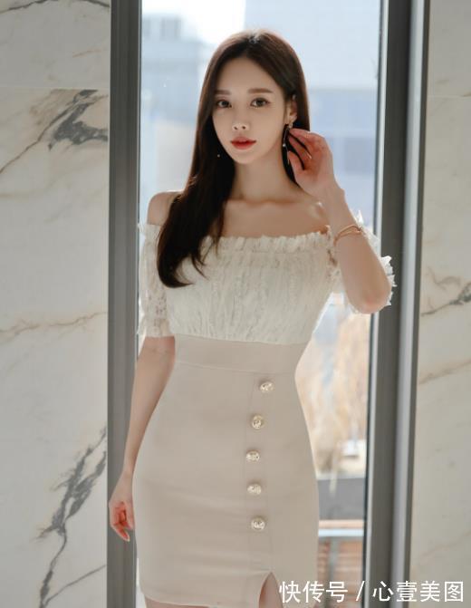 文艺裙|女神孙允珠高清时尚搭配:香肩流苏扇叶清纯花雪文艺裙