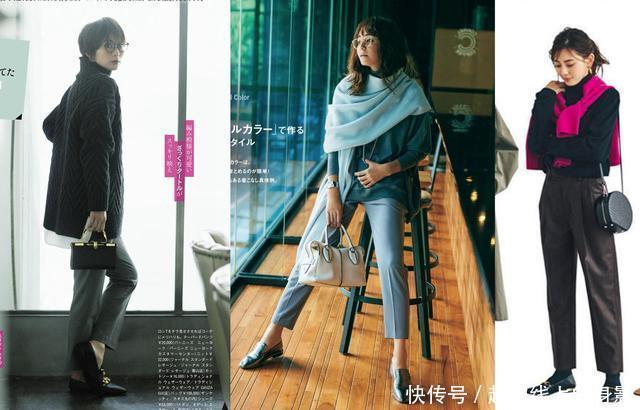 毛衣+西装裤，恰到好处的高级，让人一眼就爱上！