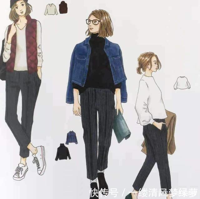 会穿&不会穿，全凭一颗心！优衣库基本款“手绘穿搭”，值得收藏
