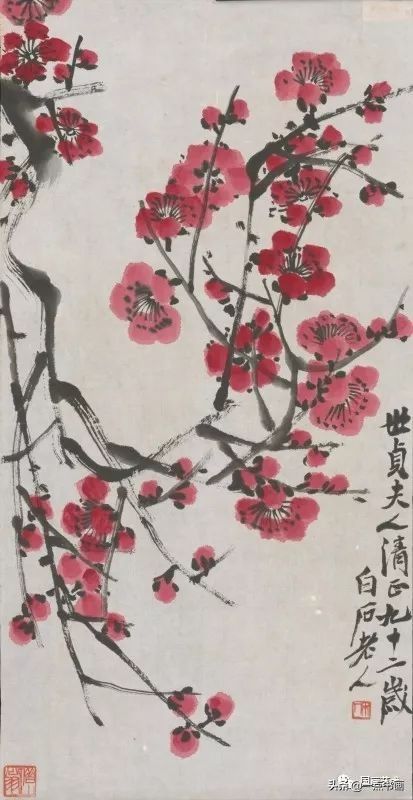 白石老人|赋梅兰竹菊松以新意——齐白石笔下的梅兰竹菊松