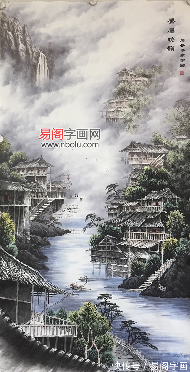 李建寨彩墨！画家李建寨 精研古法博采新知 传承彩墨山水经典