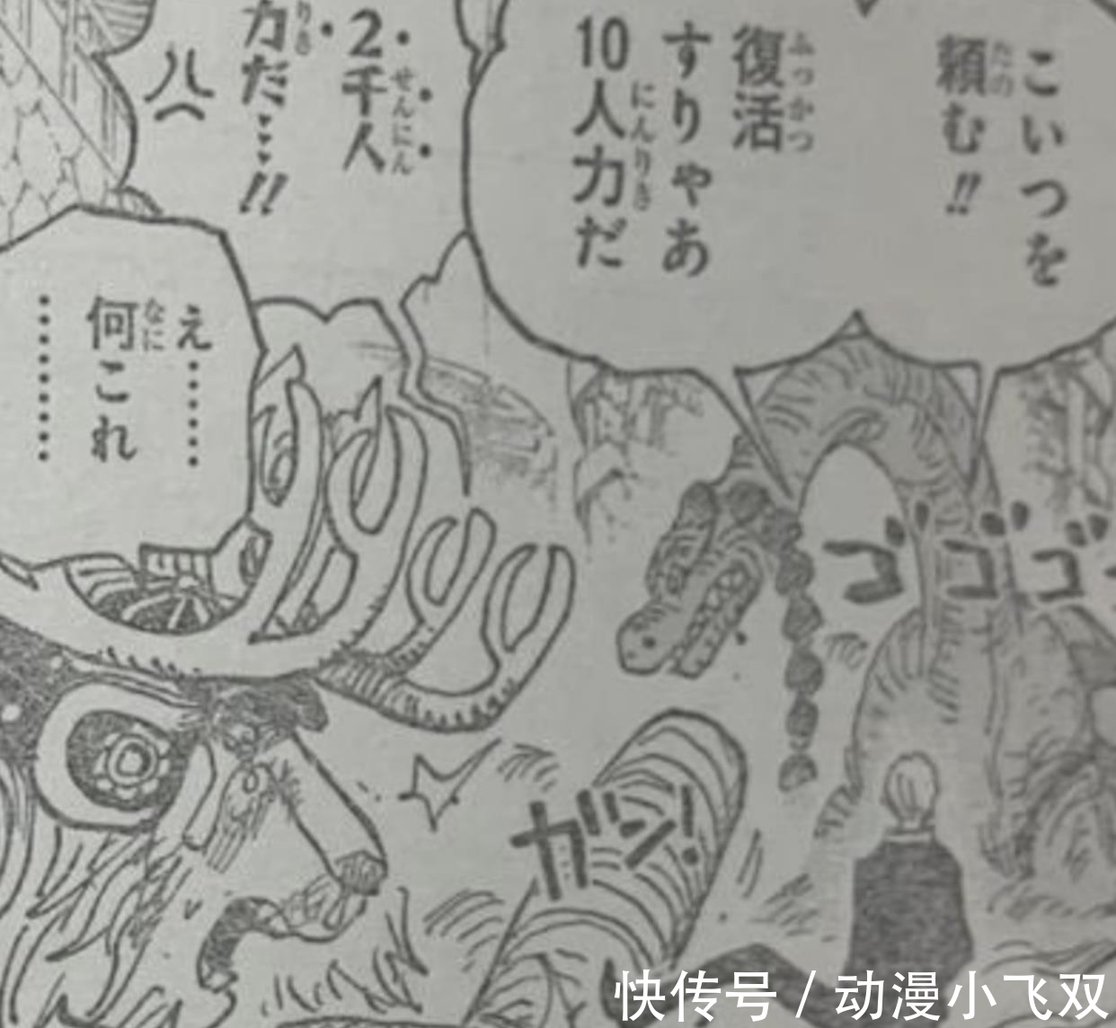 草帽团|海贼王1015话：山治使用索隆，锦卫门牺牲
