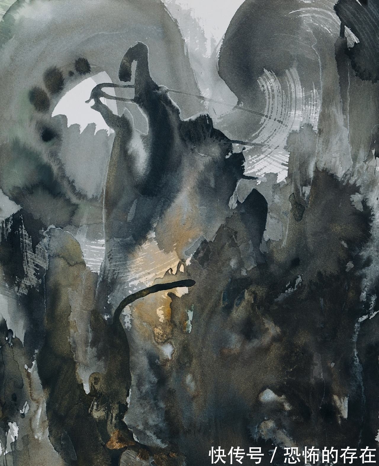 书法作品@如何创作出书法作品的整体感和层次感?用墨技巧不能少