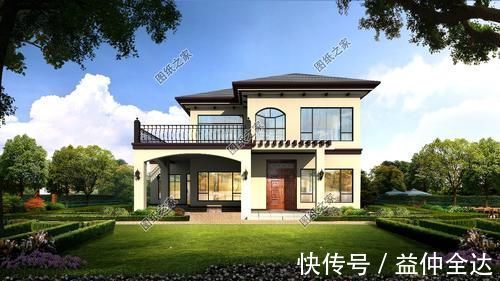 效果图|漂亮又简单的二层楼房，自建房怎么又经济又漂亮，农村建房参考