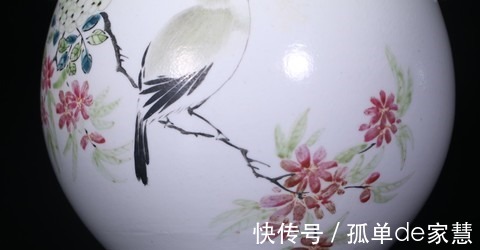 粉彩$旧藏，粉彩花鸟双象耳瓶