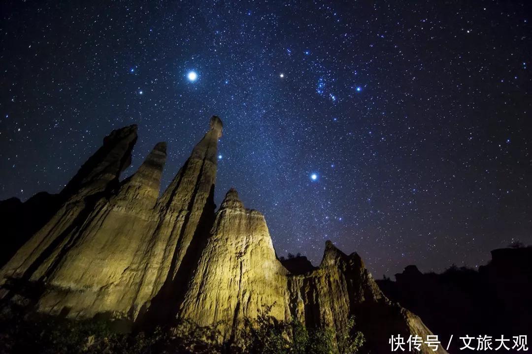 简直|组图！云南楚雄元谋土林的星空、银河，简直绝了