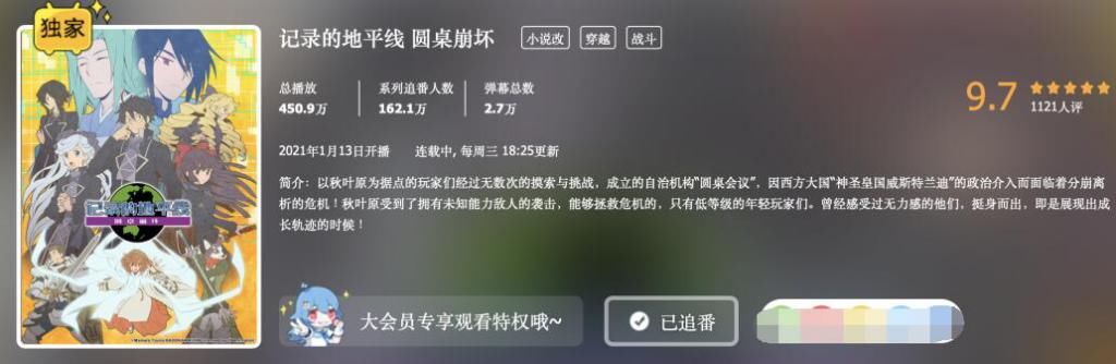 等了6年的新番果然没等错，B站评分9.7，文戏堪称天花板