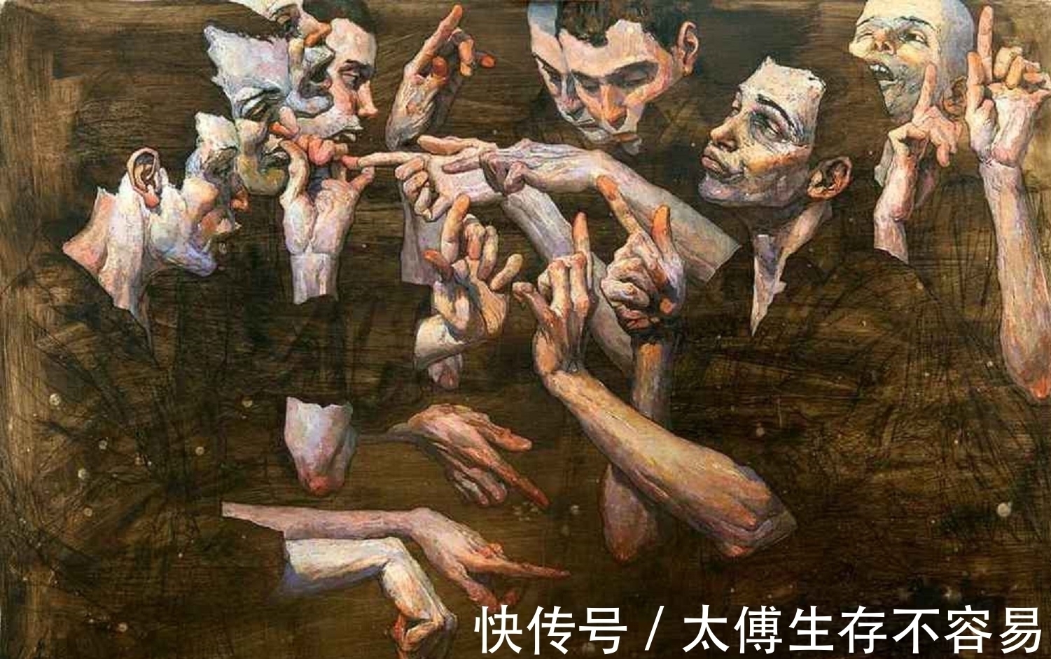 绘画#扭曲的人体,无声的话语——萨拉津非比寻常的人体艺术