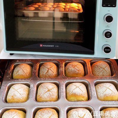 日式牛奶面包卷，奶香浓郁??烘焙路上必做