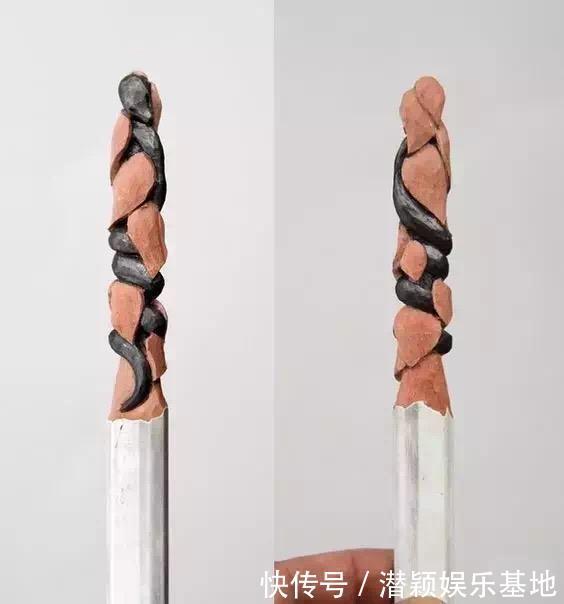 美国艺术家 Cindy Chinn 在铅笔上微雕艺术的作品