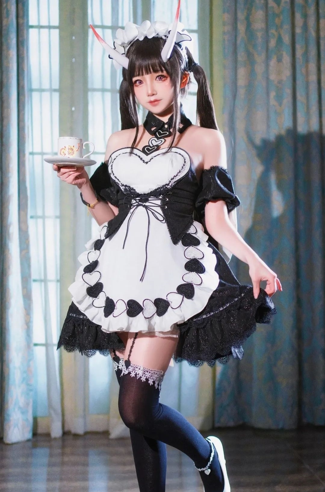女仆装|cos:碧蓝航线能代女仆装cos正片@楚楚子