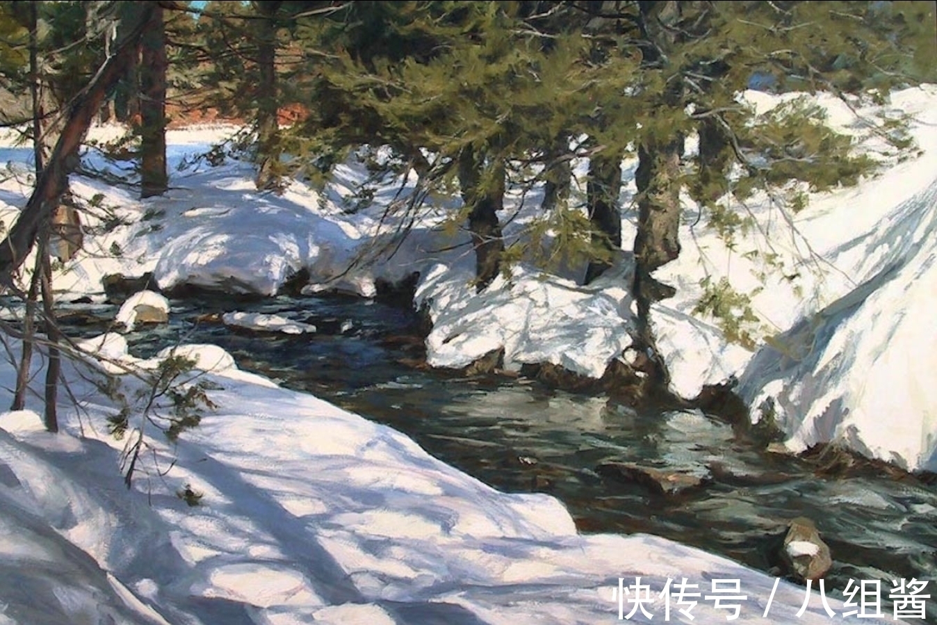 艺术#如此佳作,怎能一个“美”字能够概括——休斯的户外风景画艺术