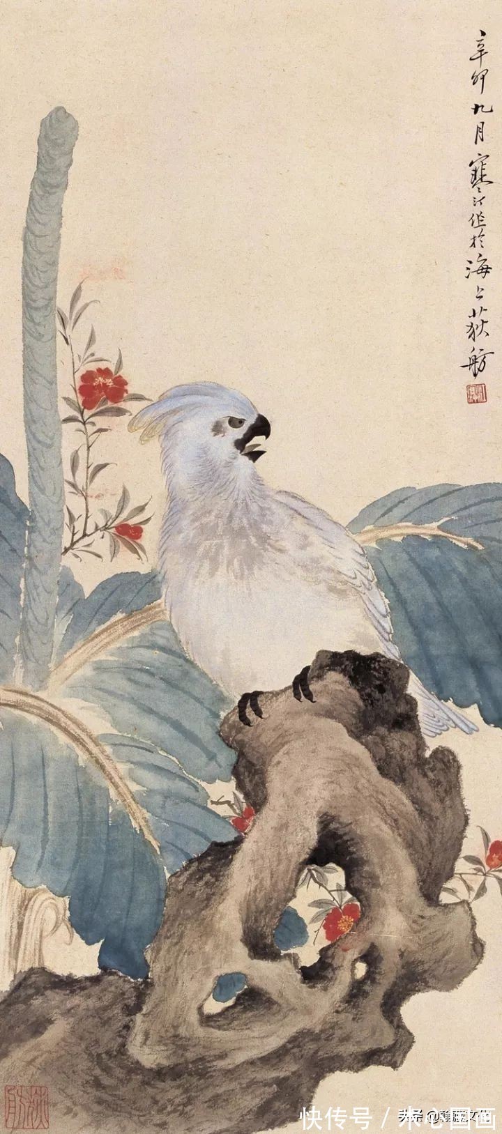 任伯年&江寒汀先生小写意花鸟画欣赏(一)