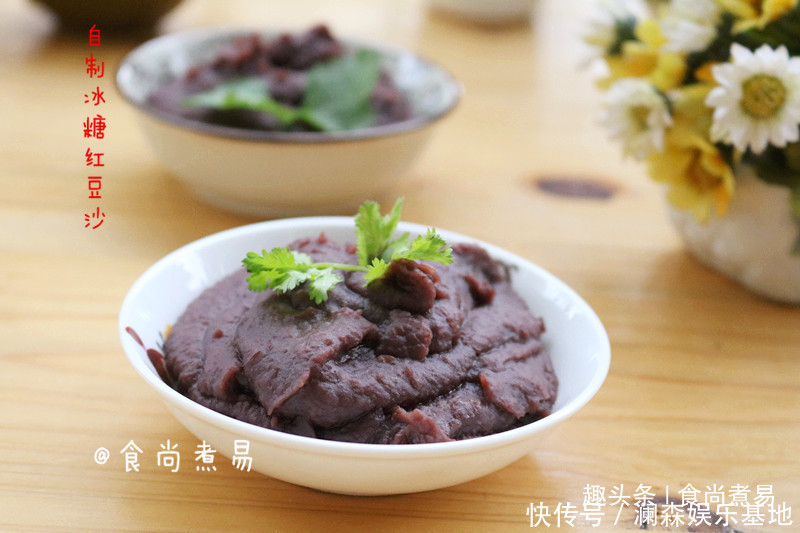 香甜|红豆沙此做法,香甜柔滑很百搭,没有添加剂,健康营养放心吃