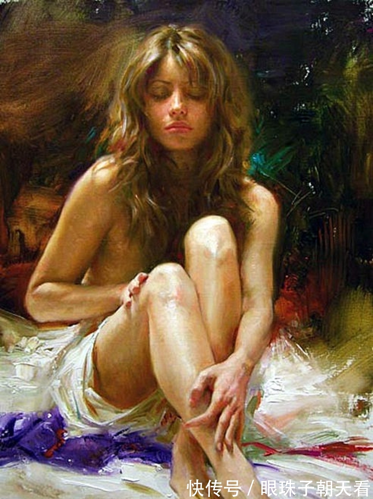 绘画|唯美惊艳,完美妙曼——令人内心悠然荡漾的美女画作