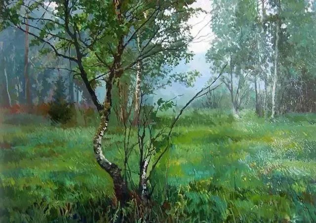 绘画|俄罗斯 爱德华·巴诺夫 ?的风景油画,好美