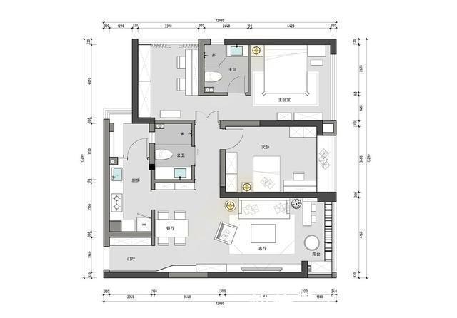 空间|三房两厅95㎡,就喜欢这样的干净舒适,宅在家也是一种享受