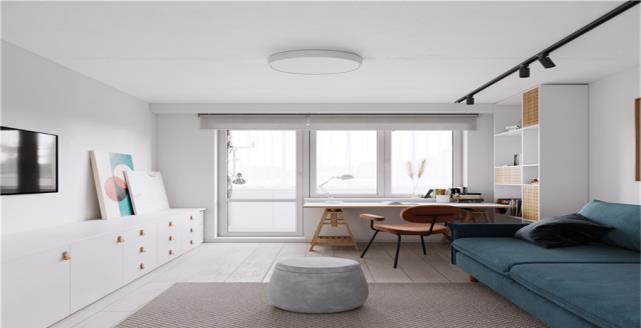 鞋柜|40平一居室柜体的打造将走廊利用，真是处处都是收纳空间