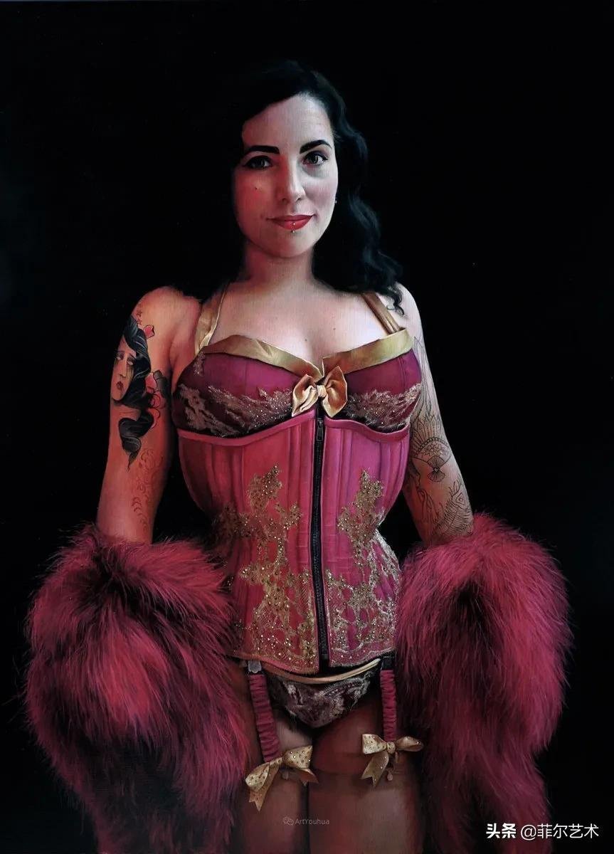 安妮·罗达!法国画家安妮·罗达超高清、超写实人物油画作品欣赏