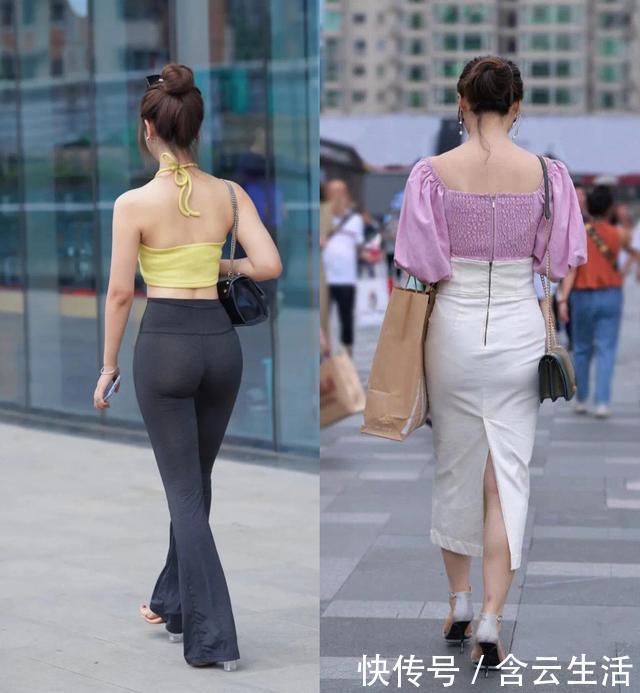 绸缎|打底裤和包臀裙的碰撞,一个靓丽妩媚,一个优雅高贵,太好看了吧