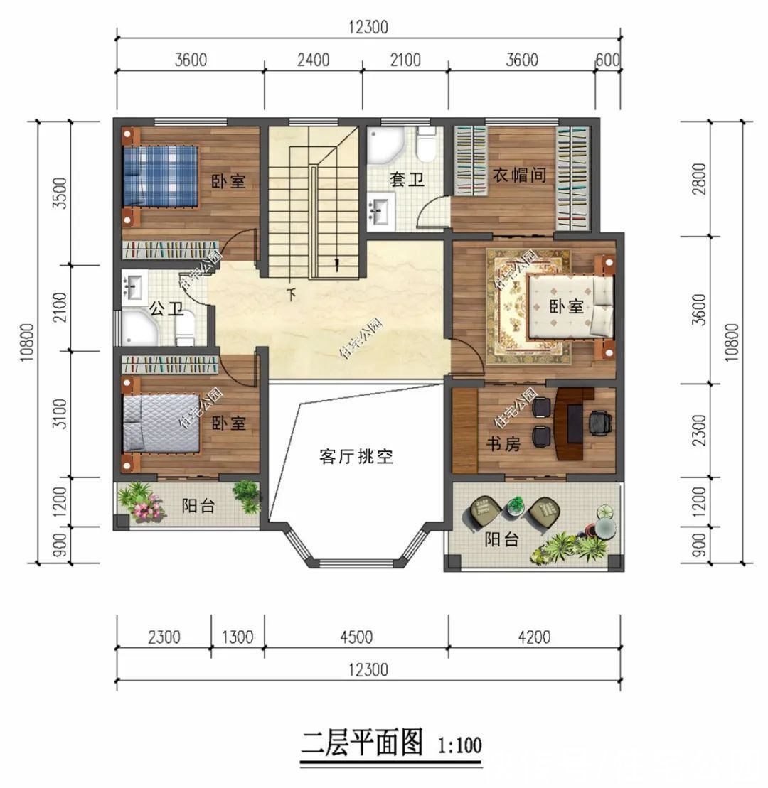 农村|占地122平设计5室2厅，农村房子这样建，真的很让人羡慕