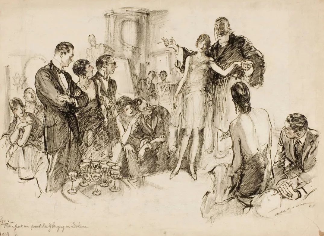 上流社会@美国最伟大的插画家,记录了上流社会的男男女女纸醉金迷的情景