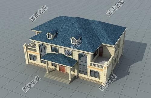 二层|农村两户连体二层别墅,省钱又省力,两家人齐聚一堂