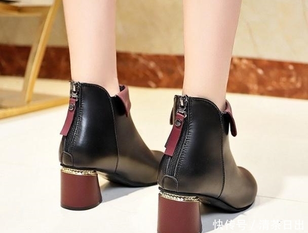 高跟女靴韩版百色显|又冷又土的单鞋别穿了,今年这种暖暖鞋火了,时髦保暖不累脚