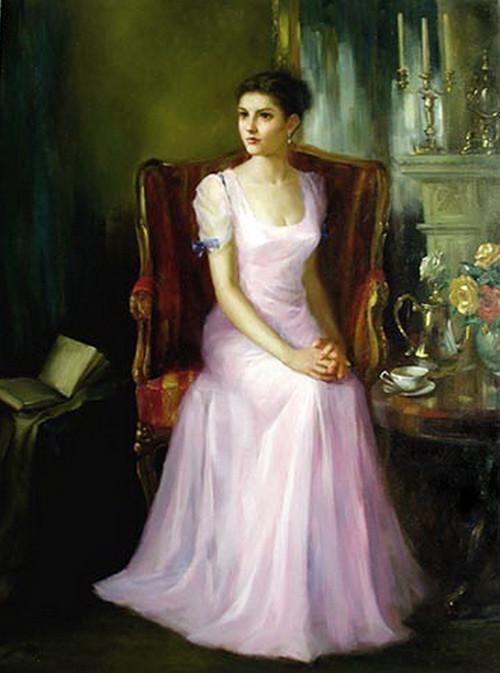 人物!美国华裔广州美术学院画家凯尔文雷人物油画