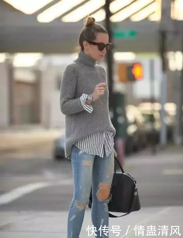 毛衣怎么穿出新意?搭配衬衫就能让你成为春天最时髦的崽