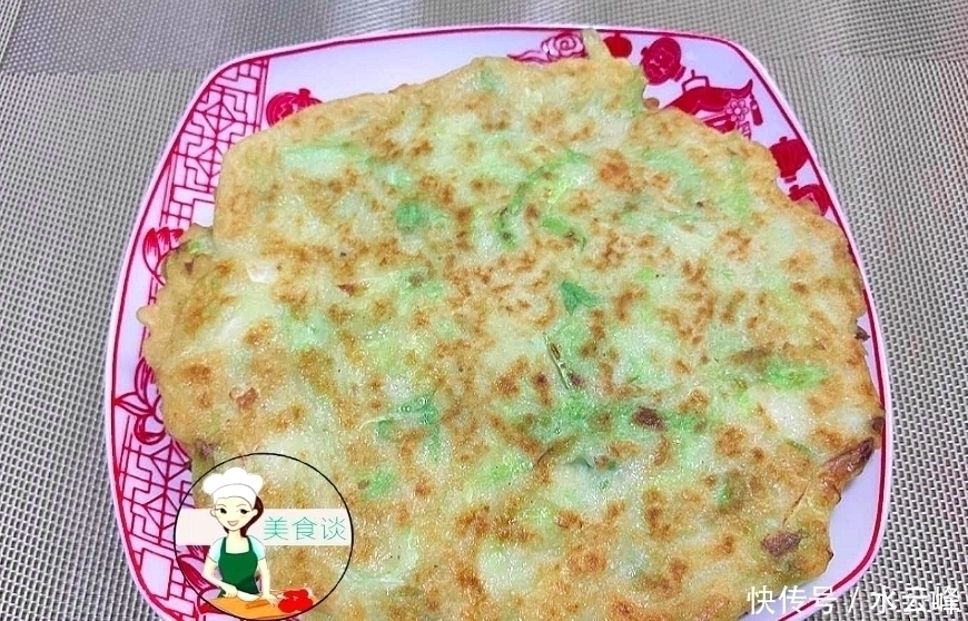 小朋友|包菜别只会清炒了,用来做早餐饼,10分钟就搞定,比包子馒头还香