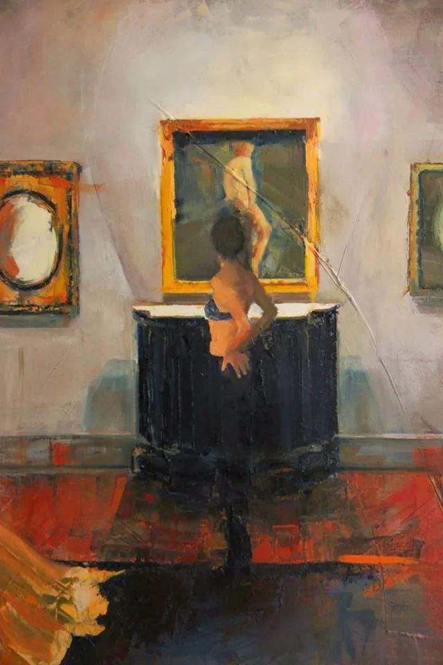 油画颜料|她以生动、动感和现代的笔触,描绘画面