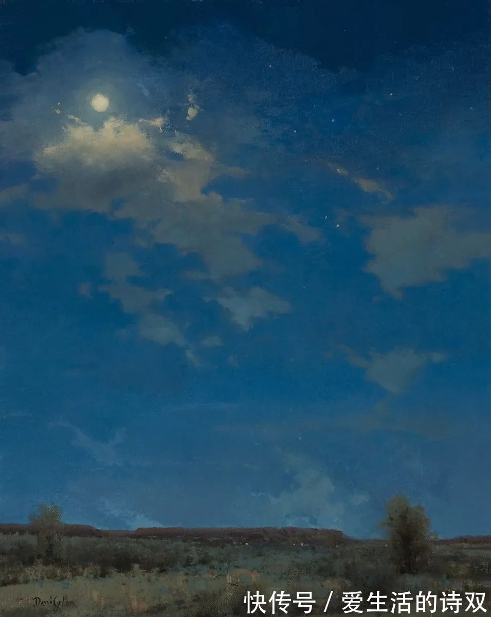 卢伯克$大卫·格里芬的风景油画高清图，放大看，更迷人