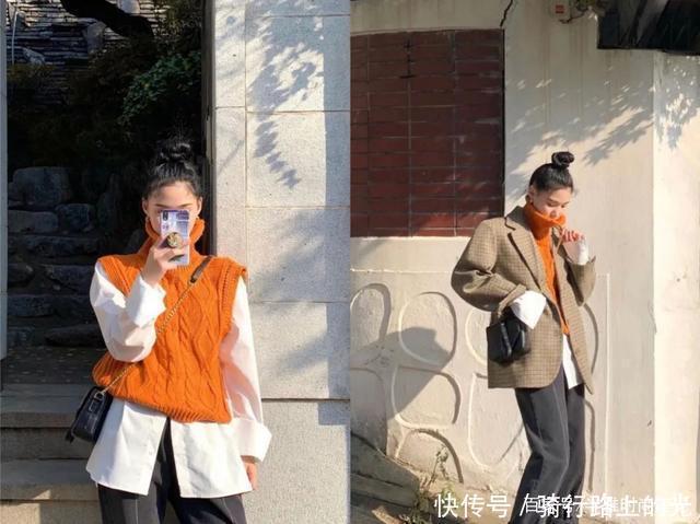“ 衬衫 + 毛衣 ”叠穿,冬天这样穿真的时髦炸了!