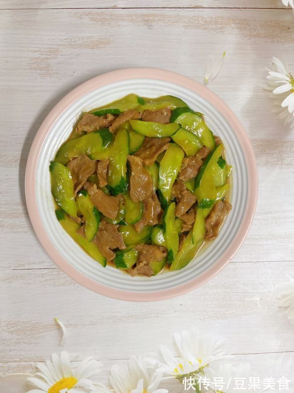 水淀粉|#少盐饮食 轻松生活#青瓜炒肉