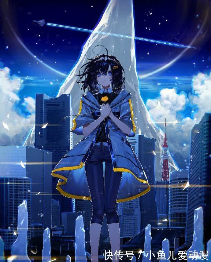 同人|画师大佬喜欢画蓝色系的同人图,看完这些妹子感觉内心都平静了