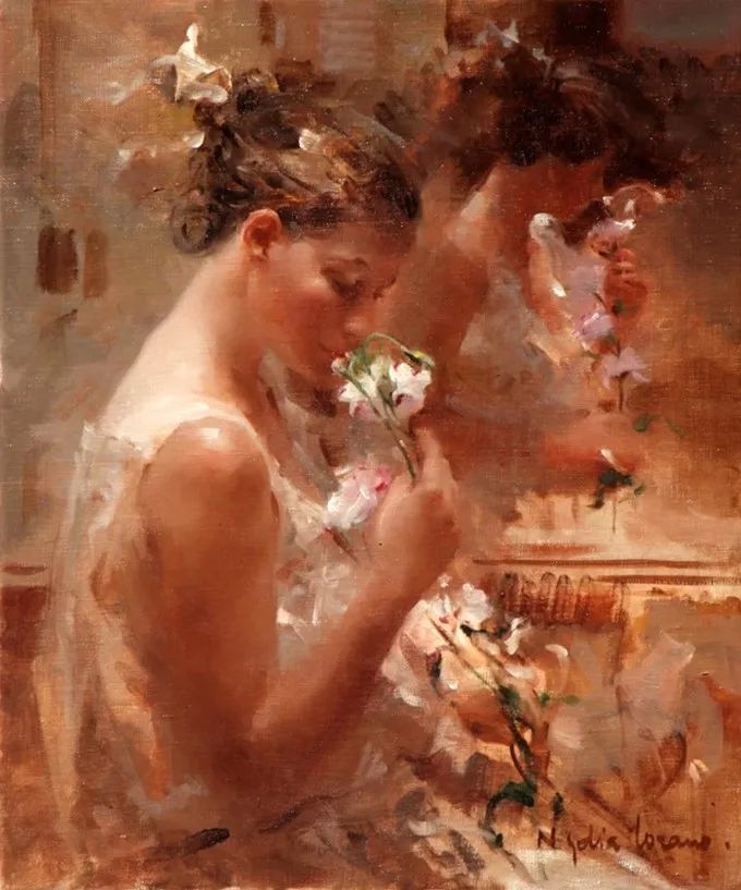 她笔下美丽的女人,像花一样尽情的绽放!