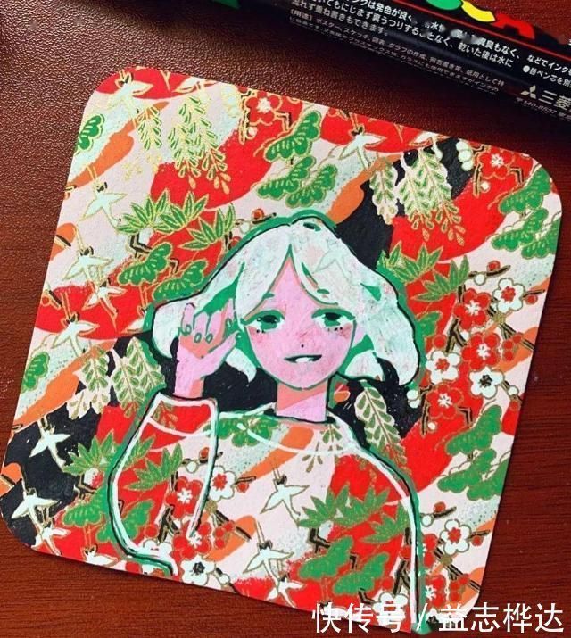 插画$哇马克笔画出水彩般效果,装饰感太强了,简单又漂亮,收藏