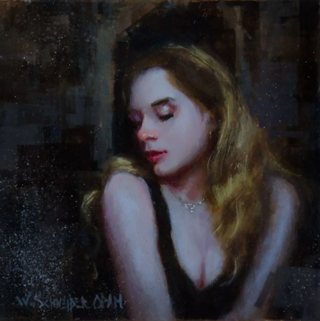 学生$在绘画的道路上，他认为自己永远是一个学生