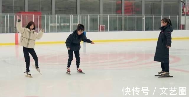李坚柔|杨紫为冬奥助力,跟随奥运冠军李坚柔学习速滑,多次摔倒仍不放弃